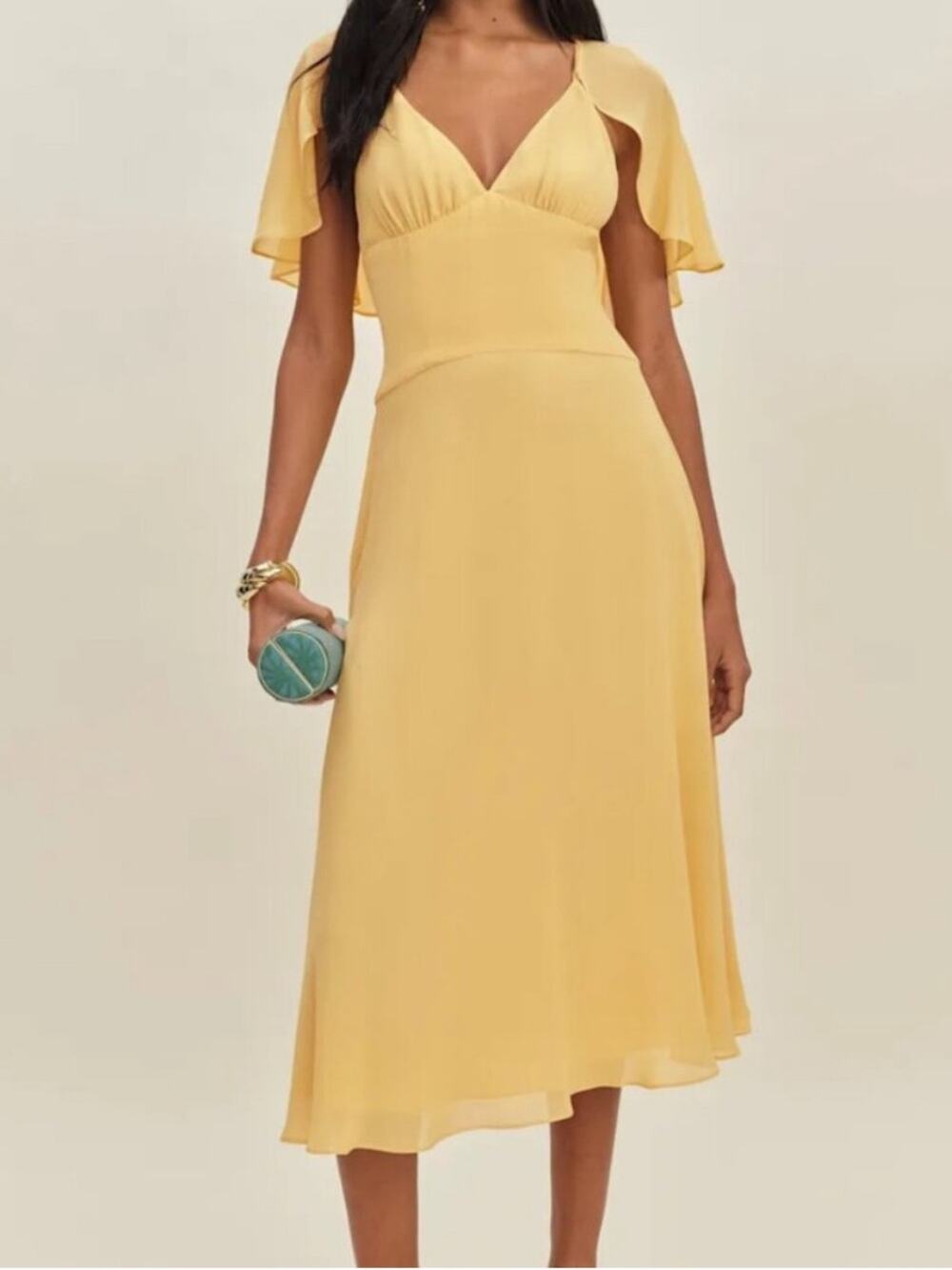 Reformation Pia Dress in Sunshine 12